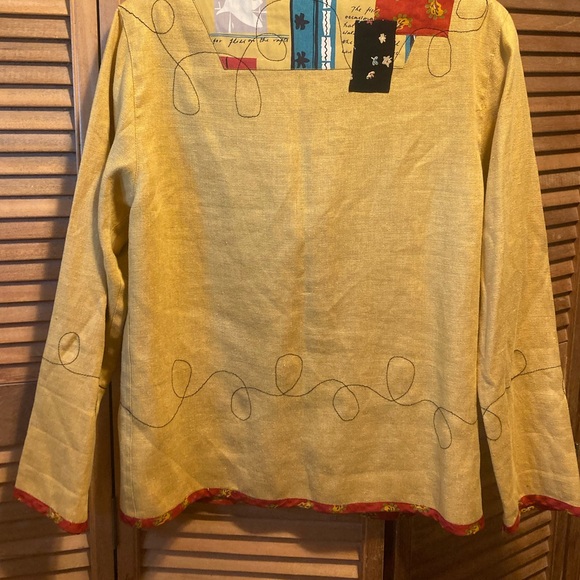 Vintage Canvasbacks by Lutron & Horsfield Mustard Linen Blazer - Picture 14 of 16